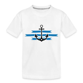 ancre - T-shirt bio Premium Enfant - blanc - Devant