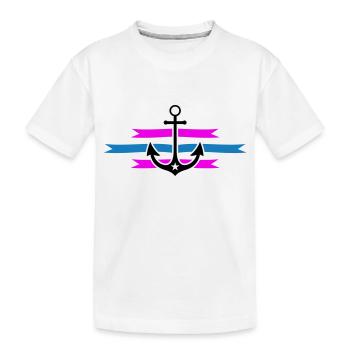 anchor - Kids' Premium Organic T-Shirt - white - Front