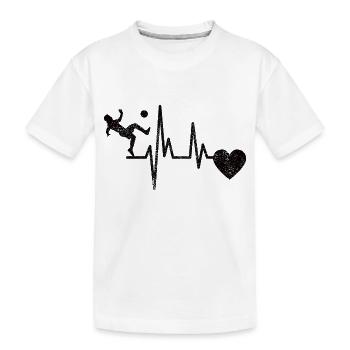 Fußballspieler Fußballdesign Fußballmannschaft - Kinder Premium Bio T-Shirt - Weiß - Vorne