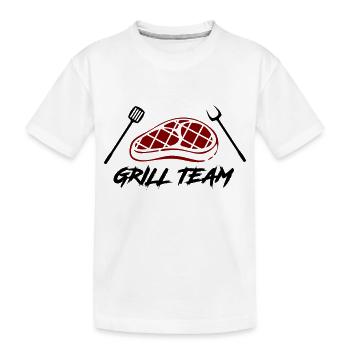 Grill Team - Kids' Premium Organic T-Shirt - white - Front