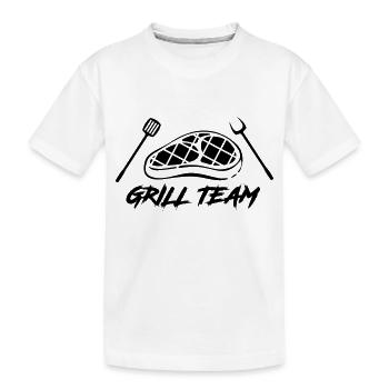 Grill Team - Kids' Premium Organic T-Shirt - white - Front