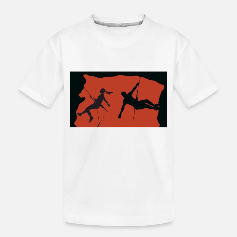 Rock Climbing - Kinder Premium Bio T-Shirt - Weiß