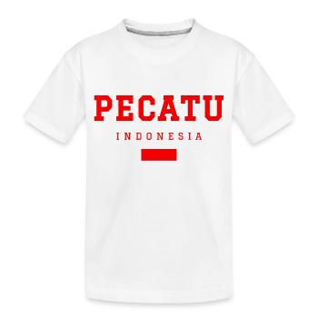 Pecatu Indonesien - Kinder Premium Bio T-Shirt - Weiß - Vorne