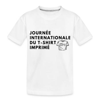journée internationale du t-shirt imprimé - T-shirt bio Premium Enfant - blanc - Devant