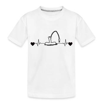Pêche Pêche Pêche Hameçons Pêche - T-shirt bio Premium Enfant - blanc - Devant
