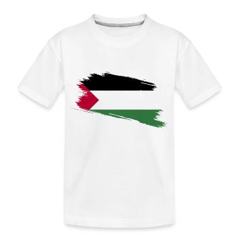 PALÄSTINA IN UNSEREM HERZEN - Kinder Premium Bio T-Shirt - Weiß - Vorne