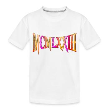 MCMLXXIII 1973 50e anniversaire B-Day cadeau d’anniversaire - T-shirt bio Premium Enfant - blanc - Devant