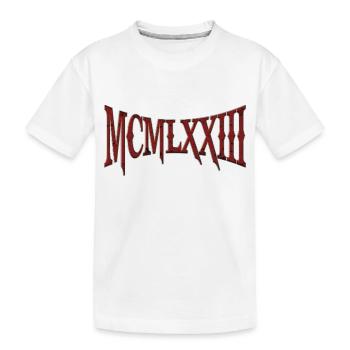 MCMLXXIII 1973 50e anniversaire B-Day cadeau d’anniversaire - T-shirt bio Premium Enfant - blanc - Devant