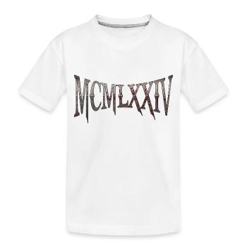 MCMLXXIV 1974 50e anniversaire B-Day cadeau d’anniversaire - T-shirt bio Premium Enfant - blanc - Devant