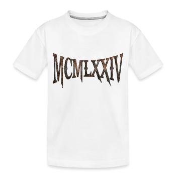 MCMLXXIV 1974 50e anniversaire B-Day cadeau d’anniversaire - T-shirt bio Premium Enfant - blanc - Devant