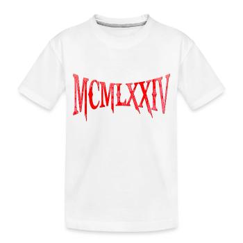 MCMLXXIII 1974 50e anniversaire B-Day cadeau d’anniversaire - T-shirt bio Premium Enfant - blanc - Devant