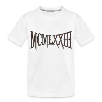 MCMLXXIII 1973 50e anniversaire B-Day cadeau d’anniversaire - T-shirt bio Premium Enfant - blanc - Devant