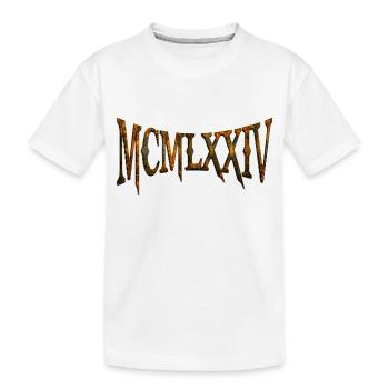 MCMLXXIV 1974 50e anniversaire B-Day cadeau d’anniversaire - T-shirt bio Premium Enfant - blanc - Devant