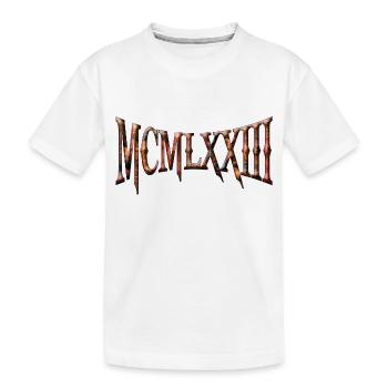 MCMLXXIII 1973 50e anniversaire B-Day cadeau d’anniversaire - T-shirt bio Premium Enfant - blanc - Devant