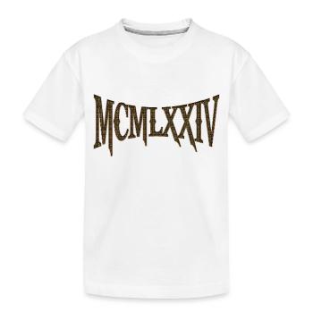 MCMLXXIV 1974 50e anniversaire B-Day cadeau d’anniversaire - T-shirt bio Premium Enfant - blanc - Devant