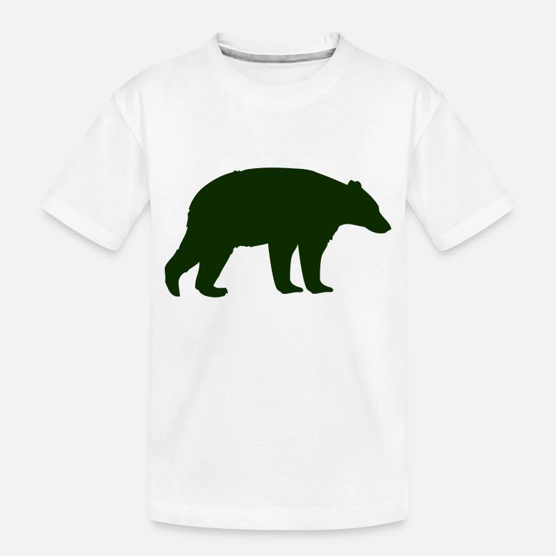 bär - Kinder Premium Bio T-Shirt - Weiß