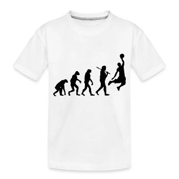 Basketball - Kinder Premium Bio T-Shirt - Weiß - Vorne