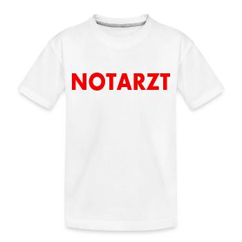 Notarzt - Kinder Premium Bio T-Shirt - Weiß - Vorne
