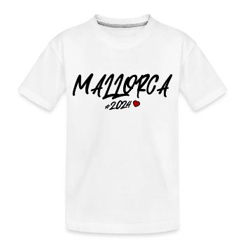 Majorque 2024 Coeur - T-shirt bio Premium Enfant - blanc - Devant