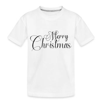 Merry Christmas Family Xmas merry christmas - Kids' Premium Organic T-Shirt - white - Front