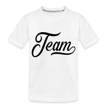 team - Kinder Premium Bio T-Shirt - Weiß - Vorne