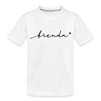 Nom cursif de Brenda - T-shirt bio Premium Enfant - blanc - Devant