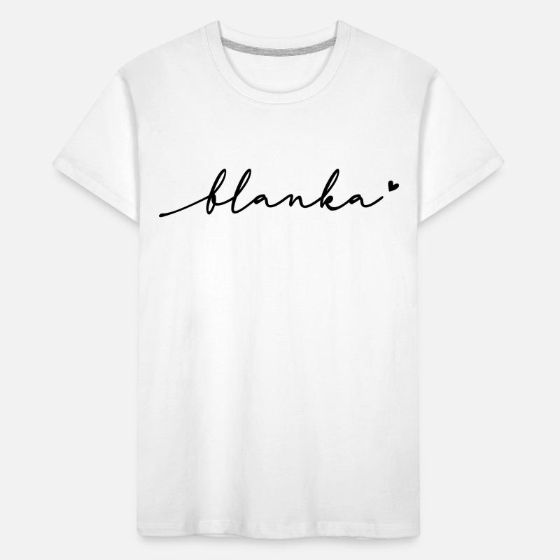 Blanka Cursive Name Kids' Premium Organic T-Shirt