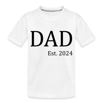 Papa Est. 2024 - T-shirt bio Premium Enfant - blanc - Devant