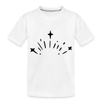 Explosion d’étoiles - T-shirt bio Premium Enfant - blanc - Devant