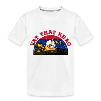 Laos Lao Laotien drapeau Temple Lao I cadeau - T-shirt bio Premium Enfant - blanc - Devant