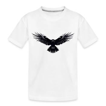 Raven - Kids' Premium Organic T-Shirt - white - Front