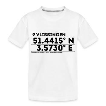 Vlissingen: Seaside Beauty & Naval Heritage - Kids' Premium Organic T-Shirt - white - Front