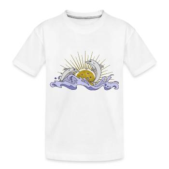 Delphine - Kinder Premium Bio T-Shirt - Weiß - Vorne