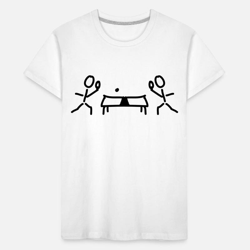 Table tennis table and rackets Kids' Premium Organic T-Shirt