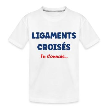 ligaments croises - T-shirt bio Premium Enfant - blanc - Devant