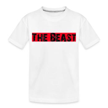 The Beast, Monster, Lettering - Kids' Premium Organic T-Shirt - white - Front