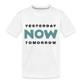 Maintenant - Vivre dans le MAINTENANT - T-shirt bio Premium Enfant - blanc - Devant