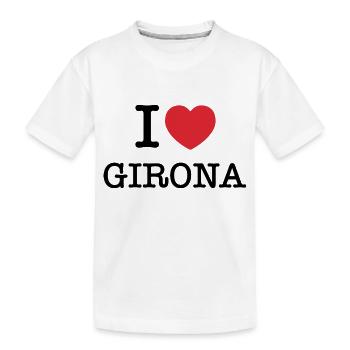 J’aime Gérone | Gérone | I Heart Girona | Espagne - T-shirt bio Premium Enfant - blanc - Devant