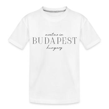 Découvrez Budapest avec ce t-shirt - T-shirt bio Premium Enfant - blanc - Devant