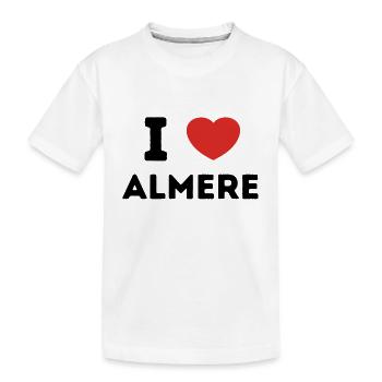 Ich liebe Almere, Niederlande - Kinder Premium Bio T-Shirt - Weiß - Vorne