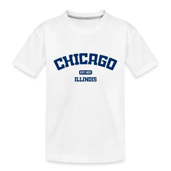 Chicago - Illinois - États-Unis - États-Unis o Amérique - T-shirt bio Premium Enfant - blanc - Devant