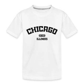 Chicago - Illinois - États-Unis - États-Unis o Amérique - T-shirt bio Premium Enfant - blanc - Devant