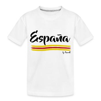 Spain-Design Merchandise by Pioswelt - Kids' Premium Organic T-Shirt - white - Front