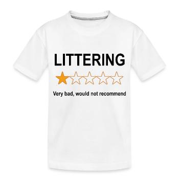 Examen anti-pollution 1 étoile - T-shirt bio Premium Enfant - blanc - Devant