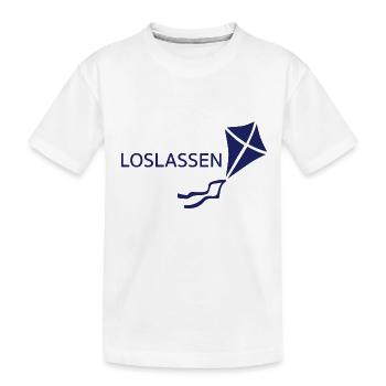 Loslassen in Maritim - Kinder Premium Bio T-Shirt - Weiß - Vorne