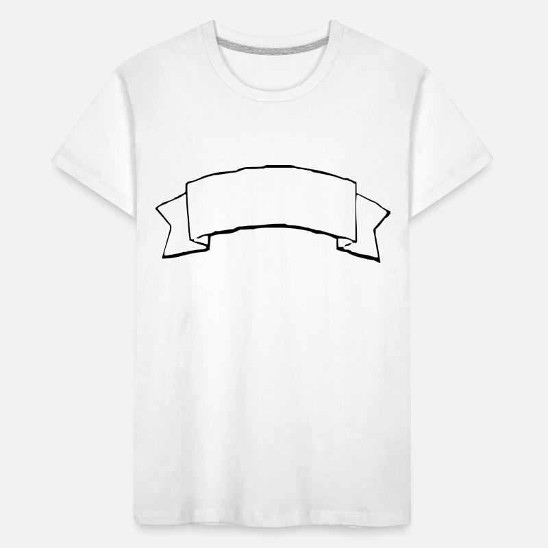 Decorative Banner, Text Frame Title/Heading Kids' Premium Organic T-Shirt