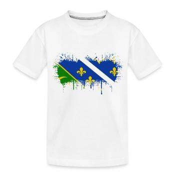 Bosnie-Herzégovine Europe Bosnie et drapeau Mostar - T-shirt bio Premium Enfant - blanc - Devant