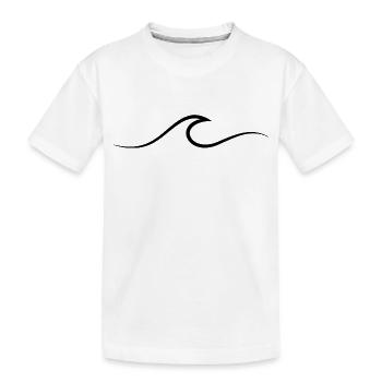 Vague vague Surf Eau Rat Surfer - T-shirt bio Premium Enfant - blanc - Devant