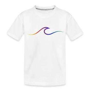 Vague vague Surf Eau Rat Surfer - T-shirt bio Premium Enfant - blanc - Devant