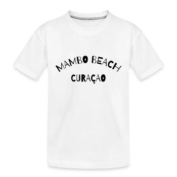 Mambo Beach - Curaçao - Caraïbes néerlandaises - Karibik - T-shirt bio Premium Enfant - blanc - Devant